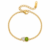 Bracciale Con Smeraldo e Cristalli