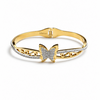 Bracciale Rigido con Farfalla e Cristalli