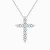 Collana con Pendente a Croce con Diamante Moissanite