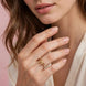 Anello con diamante moissanite