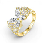 Gold / Moissanite 2cttw - 14K Gold / 6