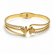 Bracciale Rigido con Farfalle Decorative