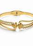 Bracciale Rigido con Farfalle Decorative