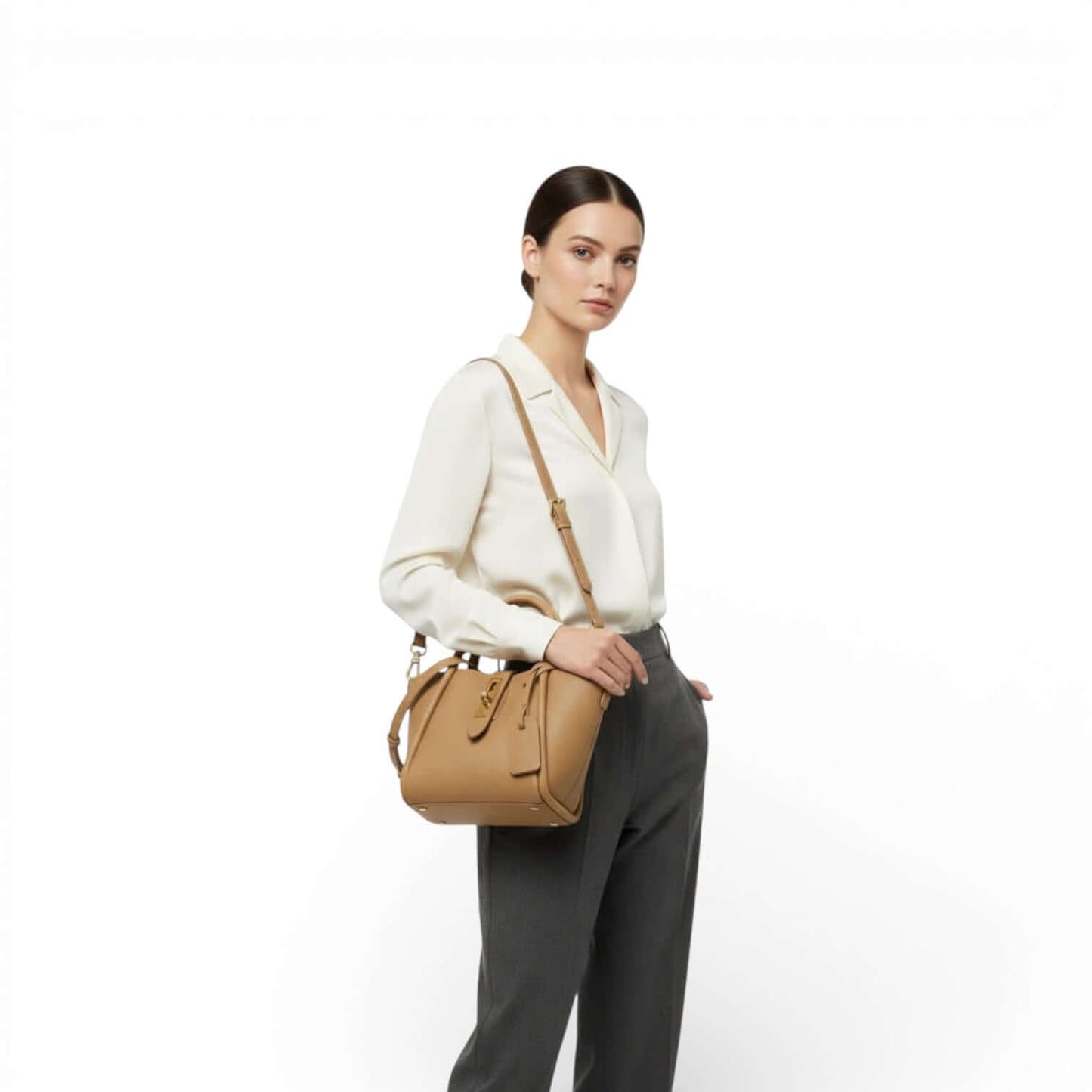 Women's Genuine Leather Bucket Bags