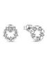 Heart Circle Stud Earrings