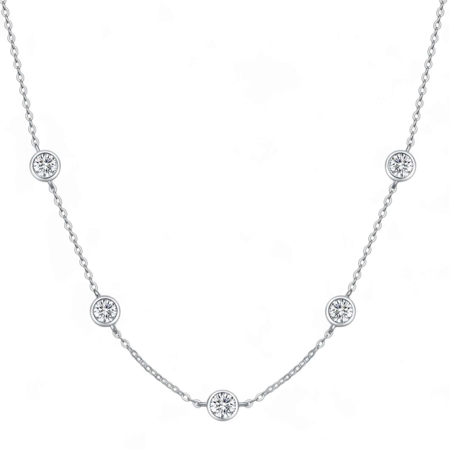 Bubble Moissanite Necklace - Marùe