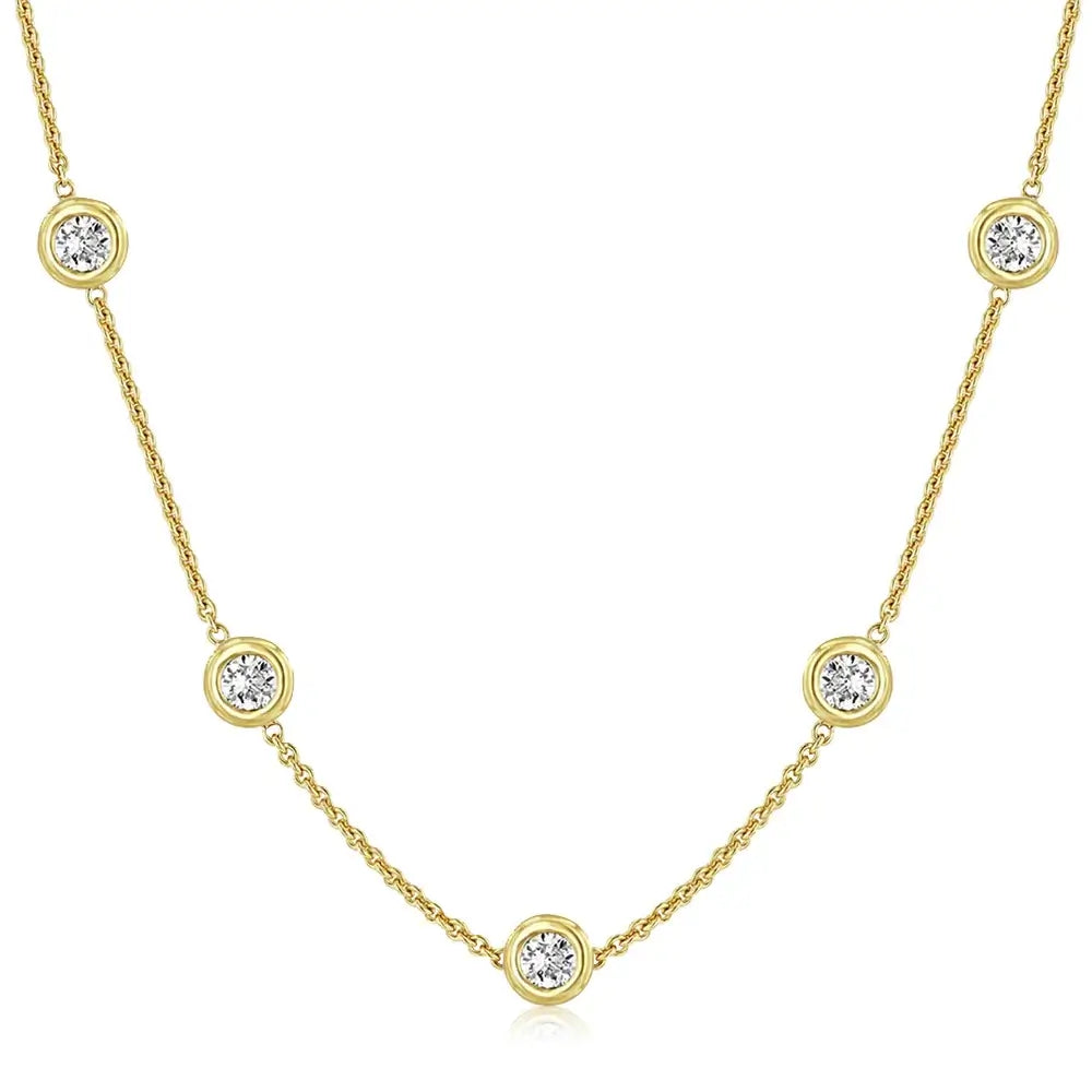 Bubble Moissanite Necklace - Marùe