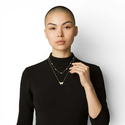 Butterfly Necklace Moissanite - Marùe