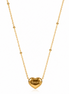 Collana Cuore "Amore" - Acciaio Inossidabile 316L Placcato Oro 18K
