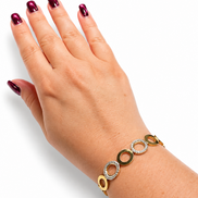 Bracciale Rigido – Acciaio Inox Placcato Oro 18K