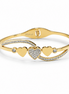 Bracciale con Cuori e Pavé di Cristalli