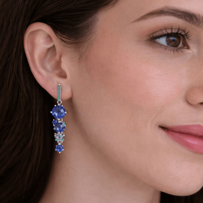 Pendientes colgantes hechos a mano