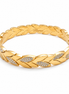 Bracciale con Foglie e Pavé di Cristalli
