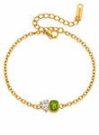 Bracciale Con Smeraldo e Cristalli