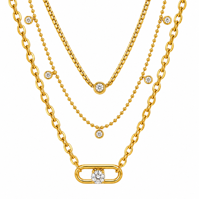 Set Collane con Zirconia