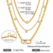 Collana multistrato con zirconi