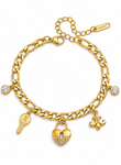 Bracciale con cuore e Charm