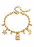 Bracciale con Lucchetto dell'Amore e Charm Fleur de Lis