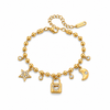 Bracciale con Lucchetto dell'Amore e Charm Fleur de Lis