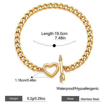 Bracciale con Cuore