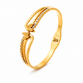Gold bracelet with decorative butterflies