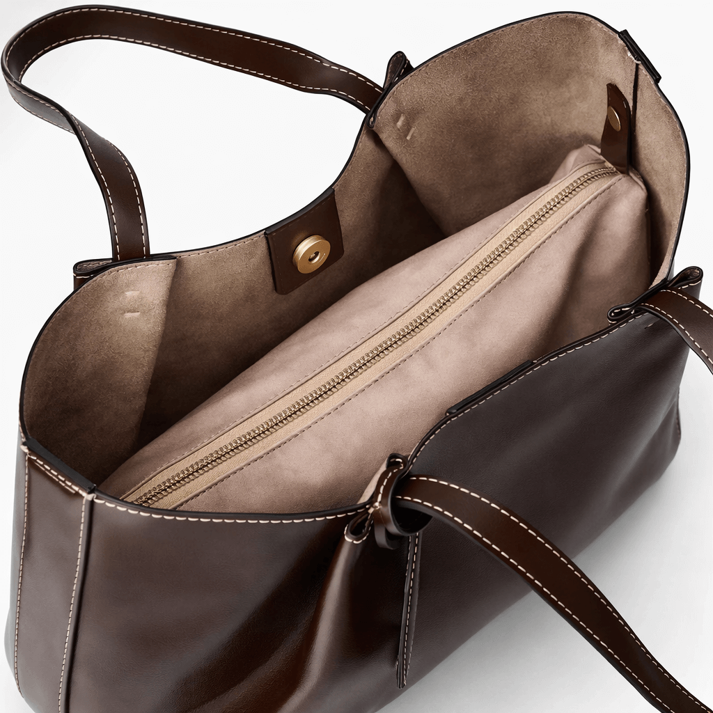Women’s leather tote bag