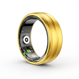 Premium Smart Ring – Health, Sleep & Sport in a sleek gold design showcasing advanced wearable technology.