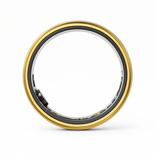 Premium Smart Ring – Health, Sleep & Sport – sleek gold design showcasing advanced wearable technology.