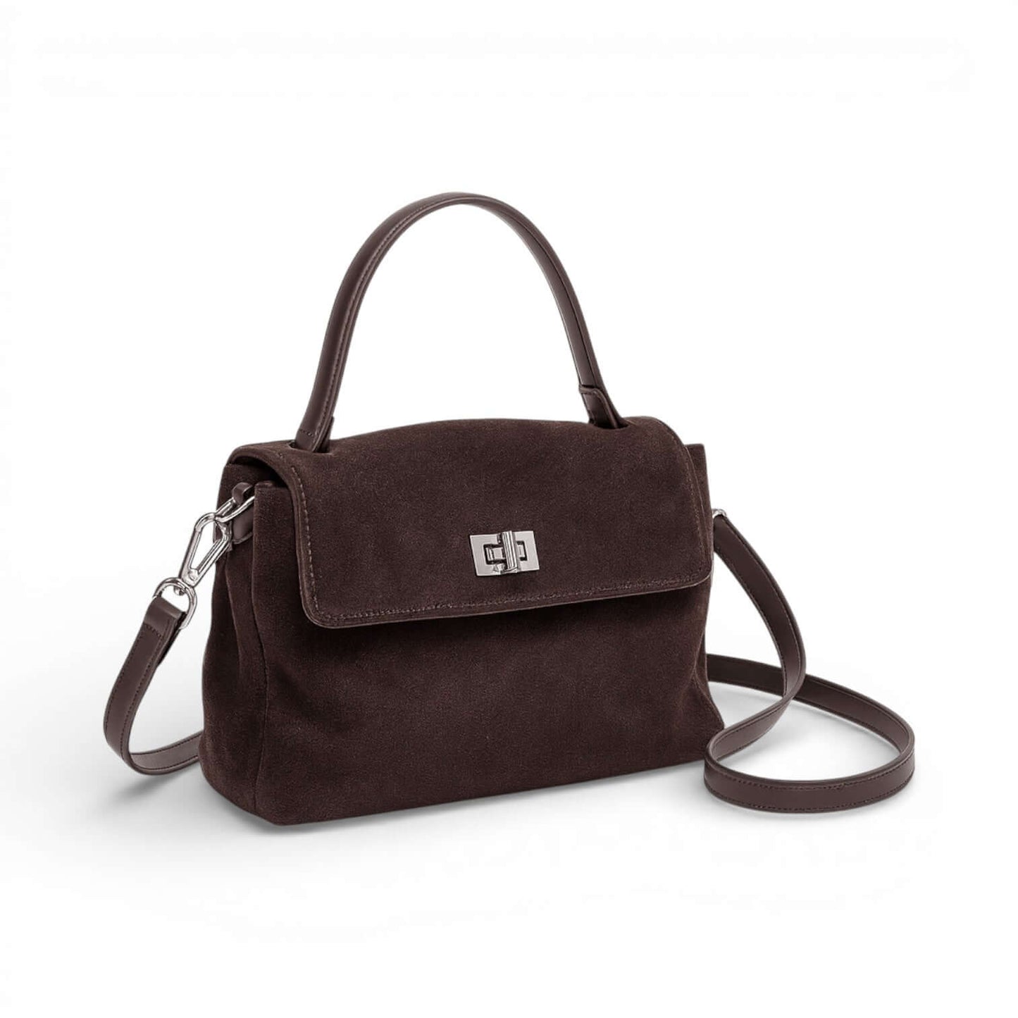 Suede Crossbody Bag
