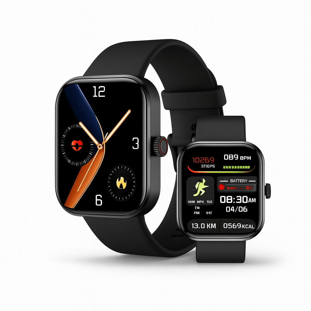 Smart Watch HD Screen Waterproof showcasing a modern design with fitness tracking features and vibrant display.