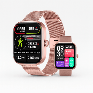 Smart Watch HD Screen Waterproof with touch display, fitness tracking, and stylish design for modern women.