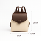 Mini Backpack for Women - Two-Tone Leather