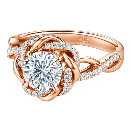 Moissanit-Diamantringe Set