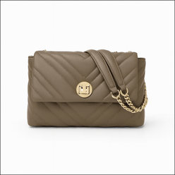 Shoulder Bag with Gold Chain