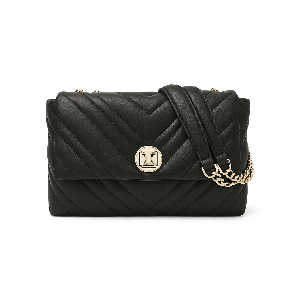 Shoulder Bag with Gold Chain