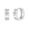 Moissanite Hoop Huggie Earrings