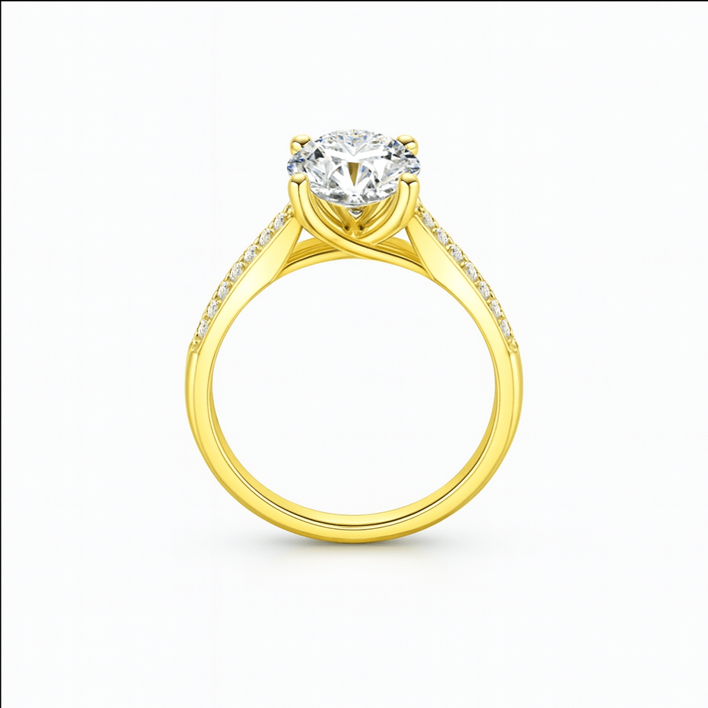 Moissanite Ring Wedding Engagement