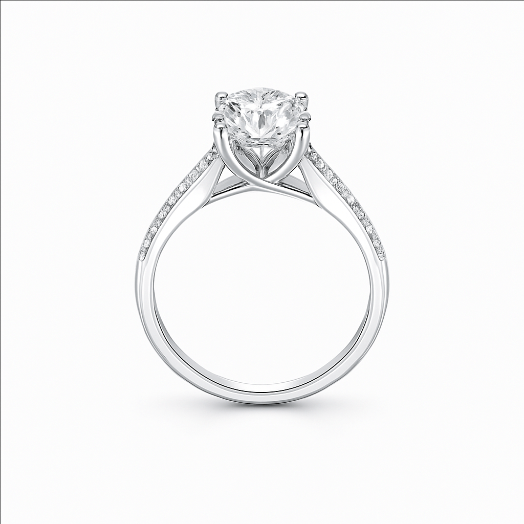 Moissanite Ring Wedding Engagement