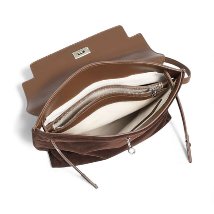 Zaino in pelle scamosciata vera