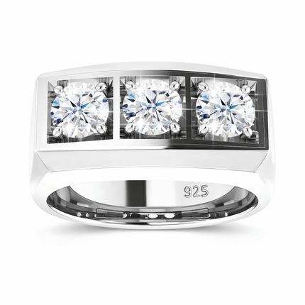 Herren-Moissanit-Ring