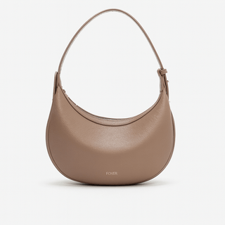 Half Moon Bag in soft PU material with zipper closure, designed for women as shoulder and crossbody bags.