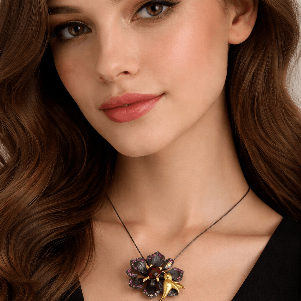 Flower Bird Necklace - Marùe
