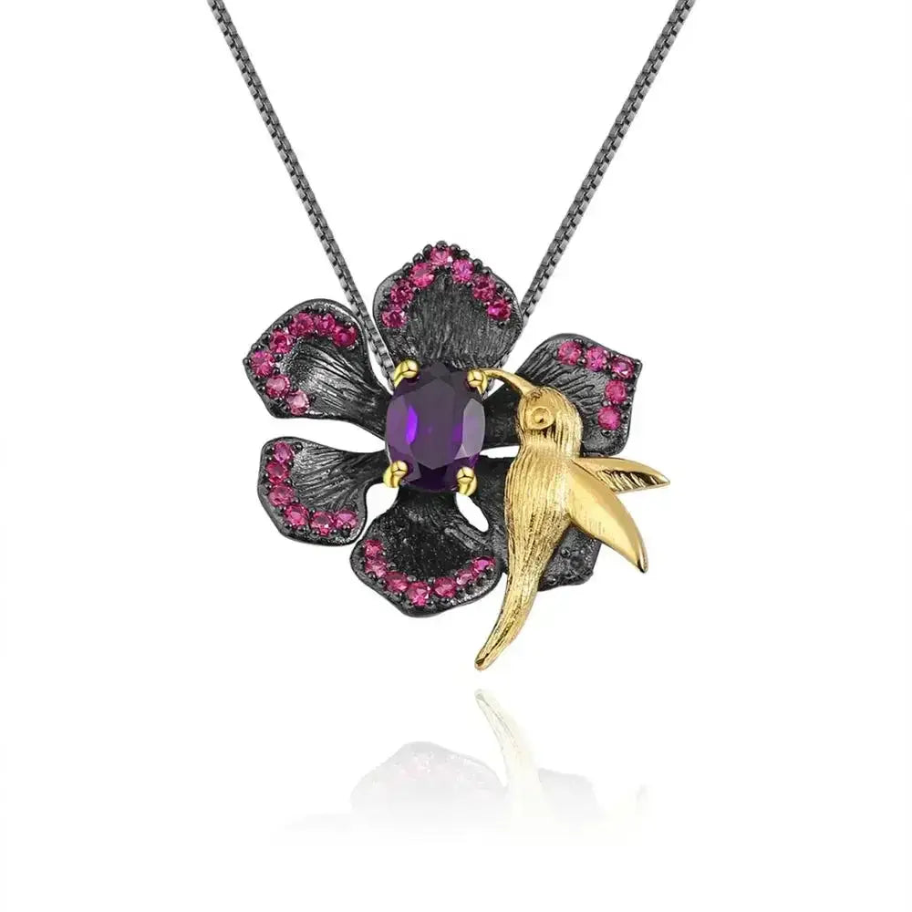 Flower Bird Necklace - Marùe