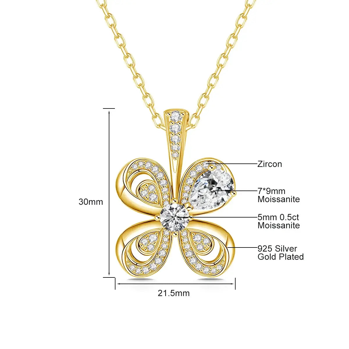 Four-Leaf Clover Necklace - Marùe