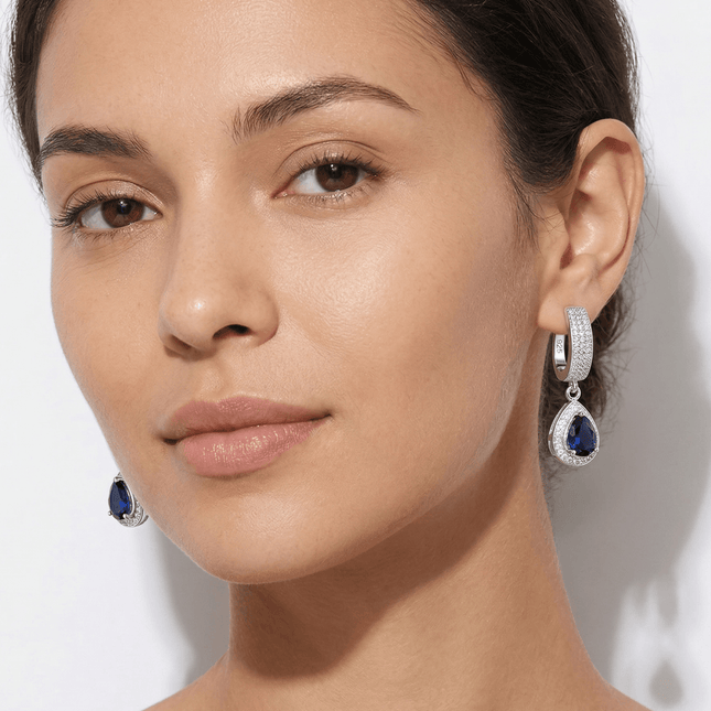 Drop Earrings - Natural Sapphires