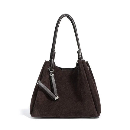 Wildleder-Handtasche Echtes Leder