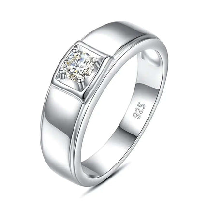 Moissanit Herrenring