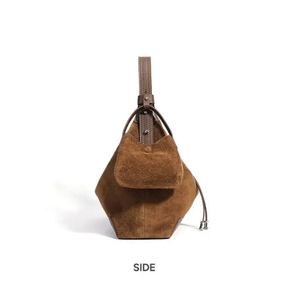 Women's Cowhide Leather Suede Bag
