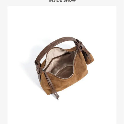 Women's Cowhide Leather Suede Bag