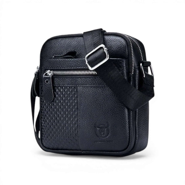 Herren-Schultertasche aus echtem Leder